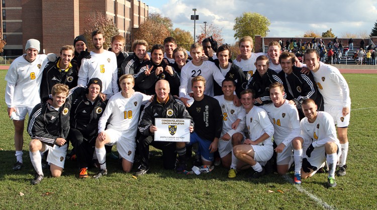 WIth a 2-0 win over Macalester on Saturday afternoon at the Gustie Soccer Field, Mike Middleton earned his 200th career victory as a head coach at the NCAA Division III level.