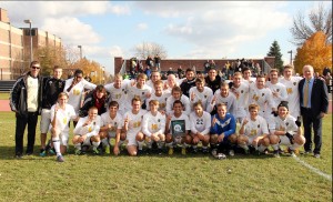 The Gustavus men's soccer team became the first team since Macalester in 2001 to win the league title with an unblemished record. 