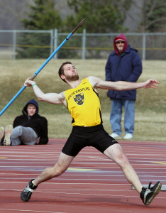 Along with a second place finish in the javelin, Cameron Clause won the long jump and pole vault competitions. Photo Courtesy of Sara Sneer - Sport PiX. 