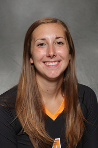 Alyssa Taylor led the Gusties with 14 kills in their opening match of Saturday against Dubuque. 