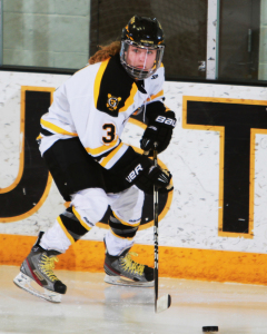 Emily Reibert had herself a game on Friday evening, scoring two goals in the Gusties' 6-3 win over Hamline.