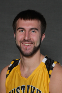 Peter Kruize led the Gustie charge against Saint Mary's by posting the team's first double-double of the season with a 10 point, 10 rebound effort.