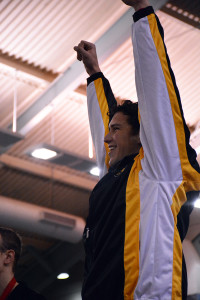 Senior Zac Solis returns to defend his title in the 500 free and cap his Gustavus career on a high note this weekend. 