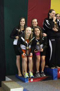 The eighth place 200-free relay. 