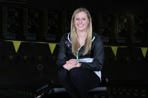 Jenny Strom capped her Gustavus career with a tenth place finish in the 200 breaststroke.