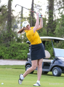 Jordan Drenttel shot a 76 (+6) to finish fourth overall against Flagler on Friday. (Photo courtesy of Gary McCullough, www.GaryWithTheShot.com) 