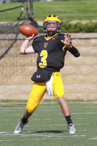 Senior quarterback Mitch Hendricks leads a strong passing attack for the Gusties.