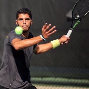 Sophomore Mohaned Alhouni placed fourth at the ITA Small College Championships.