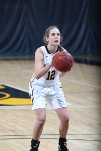 Anne Odegard scored a pair of free-throws and grabbed four rebounds in Saturday's win over Macalester.