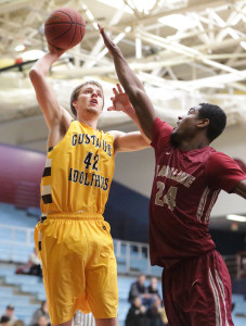 Brody Ziegler scored a career-high 26 points in the overtime win against Hamline. (photo by Roisen Granlund)