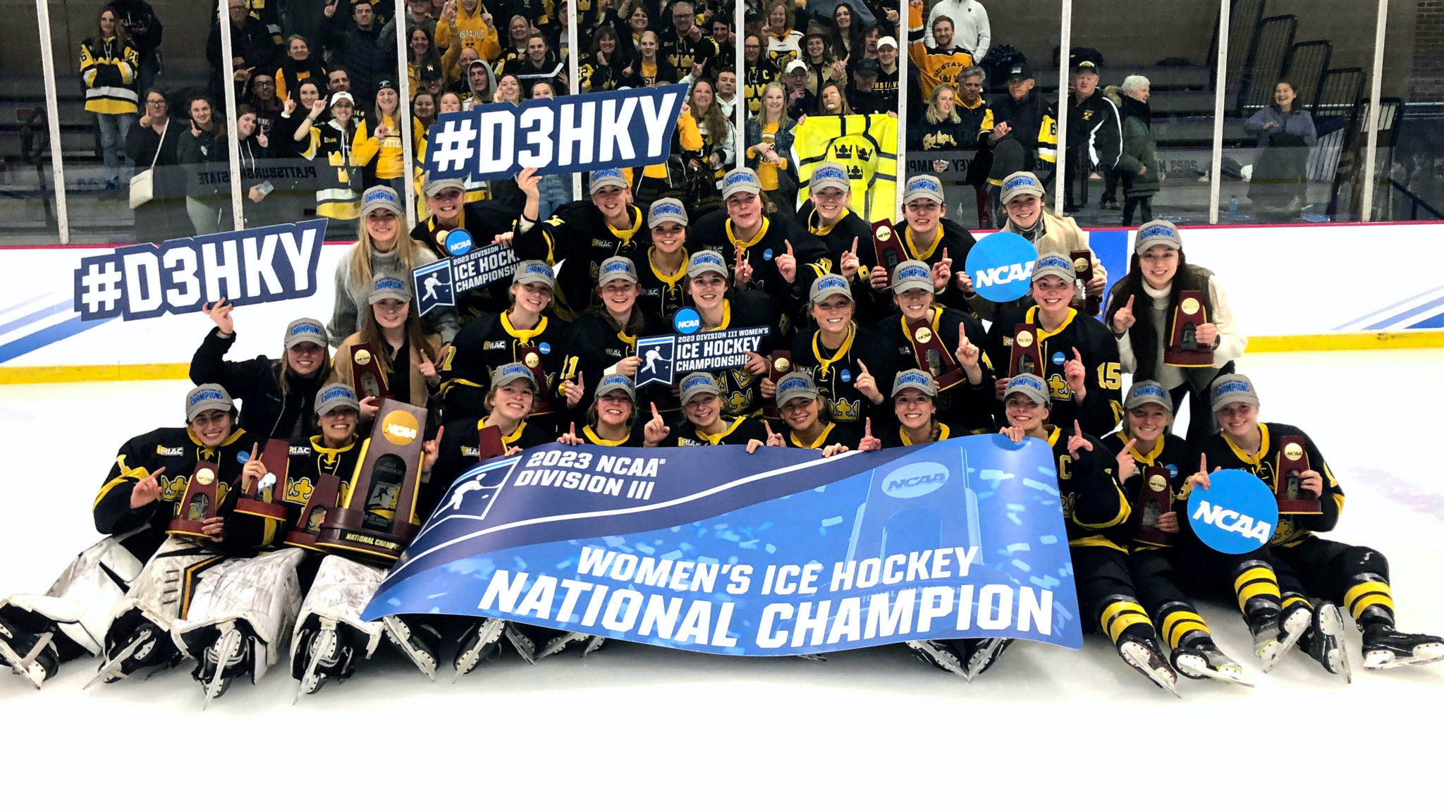 Womens Hockey Wins Programs First National Championship in Triple Overtime Thriller