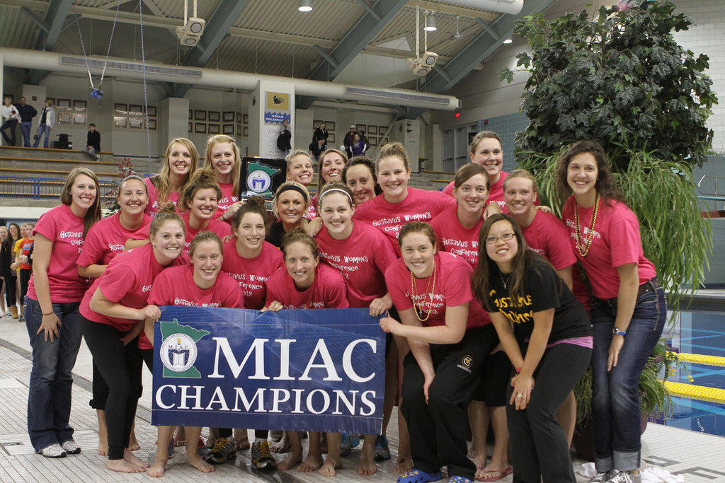 Three-Peat! Women’s Swimming & Diving Wins 2012 MIAC Championship