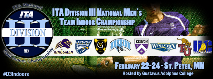 Day One Complete at 2013 ITA Division III National Men’s Team Indoor Championship