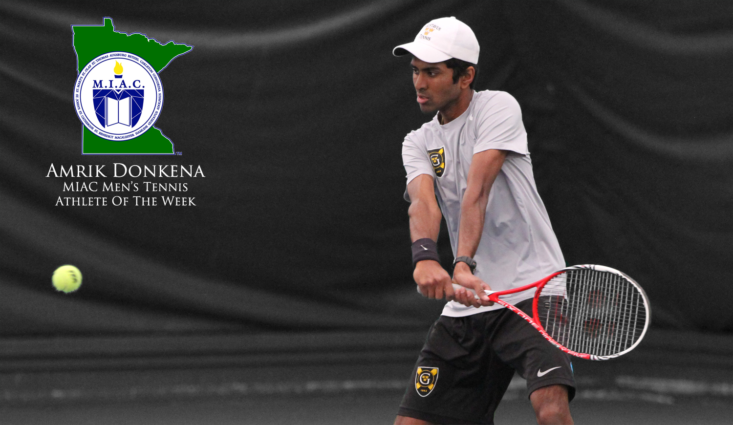 Amrik Donkena Named MIAC Men’s Tennis Athlete Of The Week