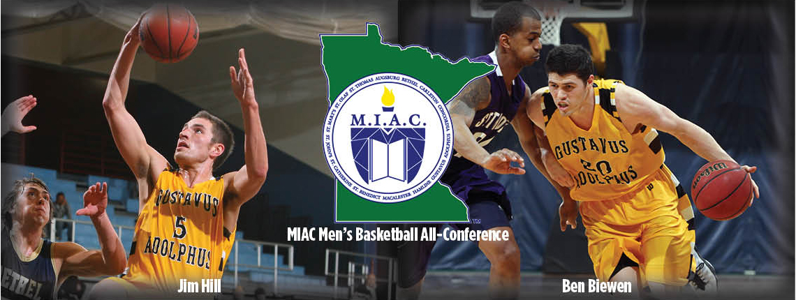 Men’s Basketball Players Ben Biewen, Jim Hill Named To MIAC All-Conference Team