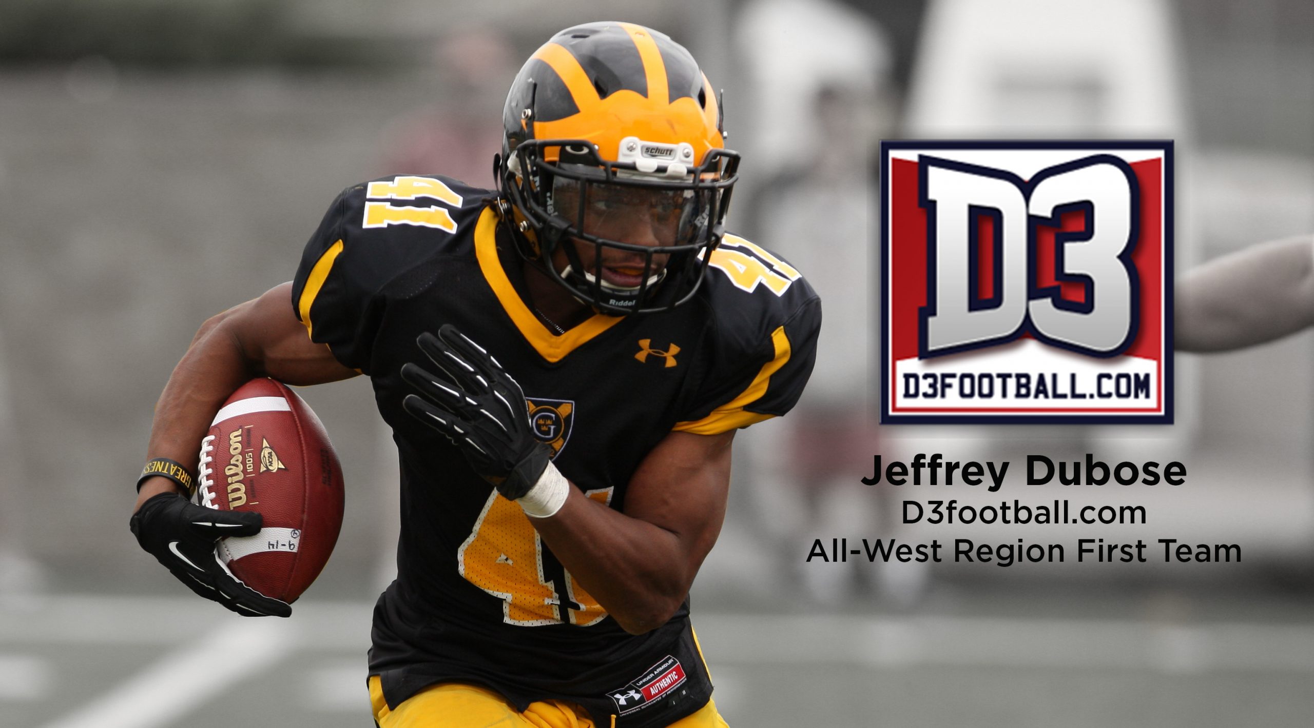 Running Back Jeffrey Dubose Tabbed D3football.com All-West Region First Team