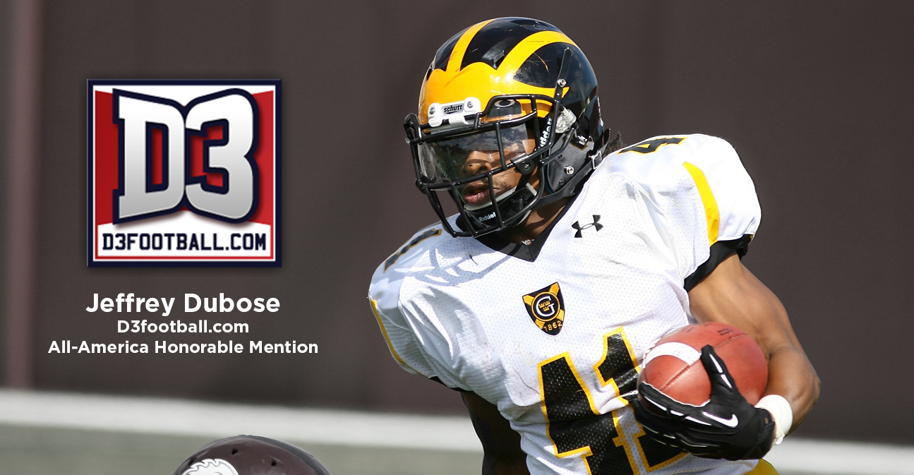 Football’s Jeffrey Dubose Named D3football.com All-America Honorable Mention