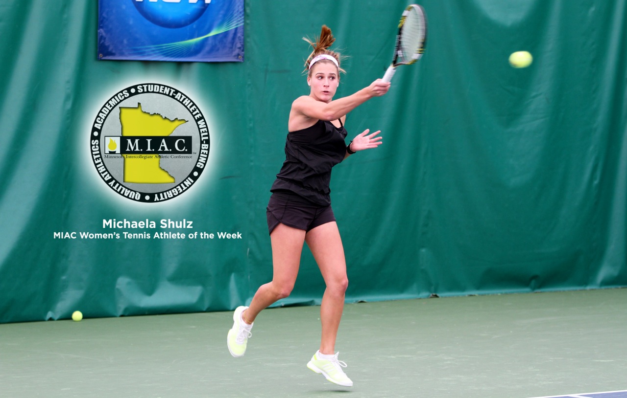 Michaela Schulz Garners MIAC Women’s Tennis Athlete-Of-The-Week Honors