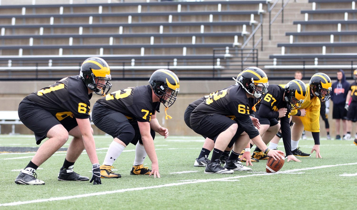 Football In The Midst Of Spring Drills As It Prepares For Service-Training Trip To Mexico