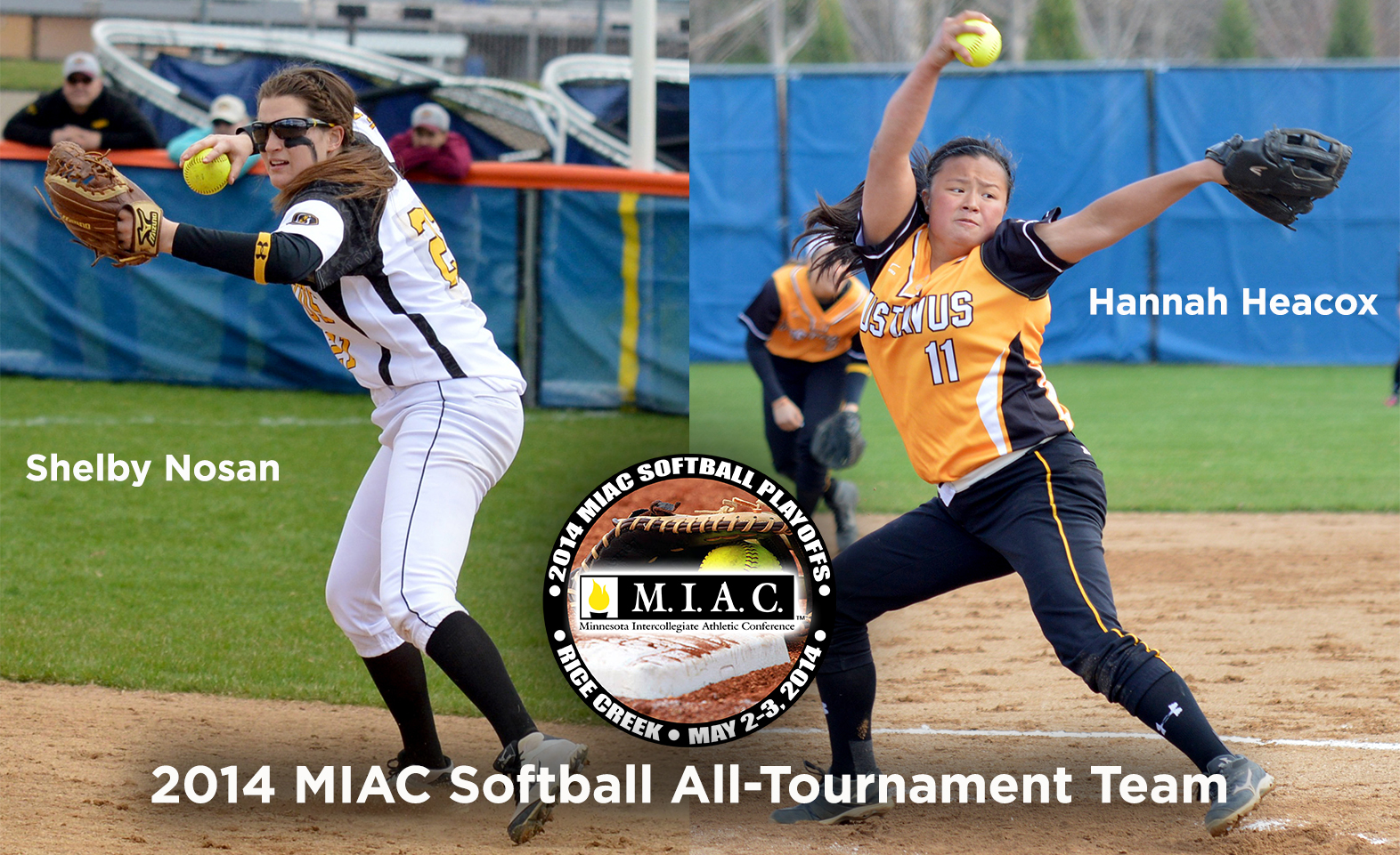 Nosan, Heacox Named To MIAC Softball Playoffs All-Tournament Team