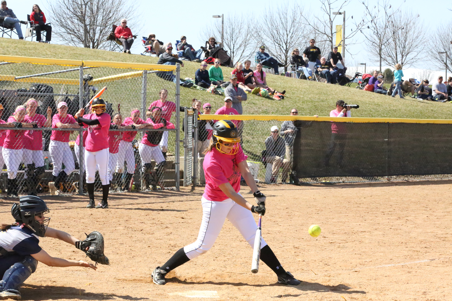 Softball Sweeps Carleton By Scores Of 8-0 And 3-2