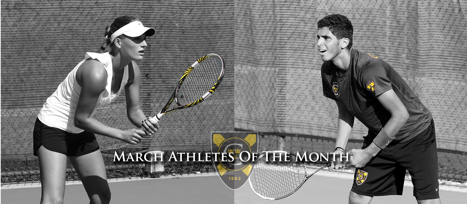 Mohanad Al-Houni and Michaela Schulz Named Gustavus March Athletes Of The Month