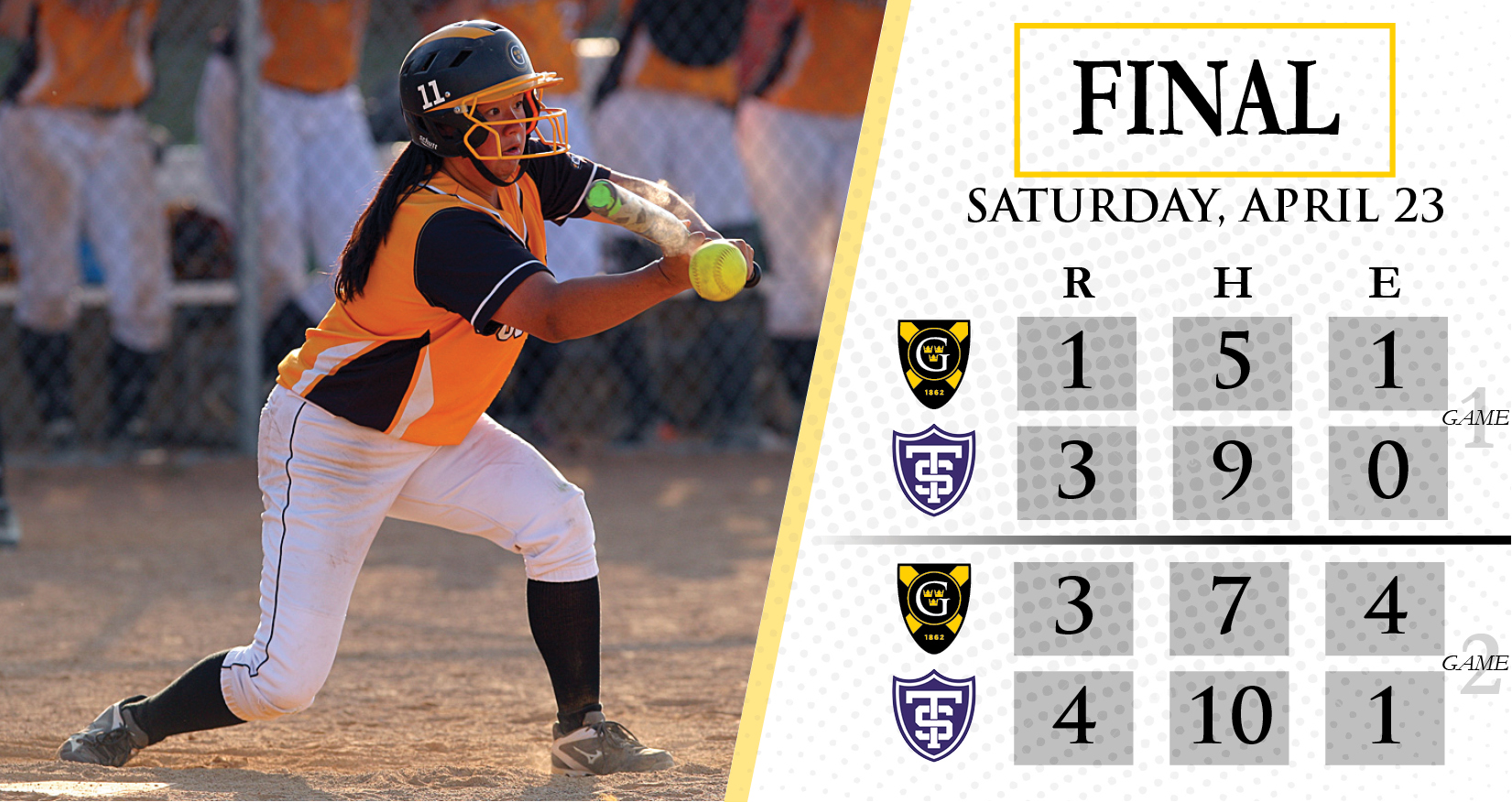 Softball Swept By St. Thomas