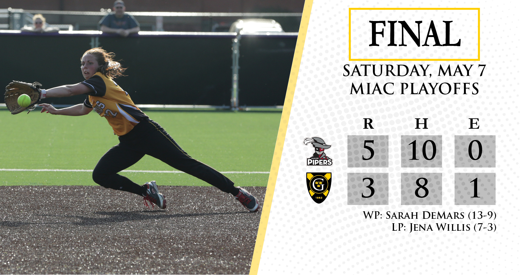 One Big Inning Proves Too Much To Overcome, Softball Ends Season With 5-3 Loss To Hamline