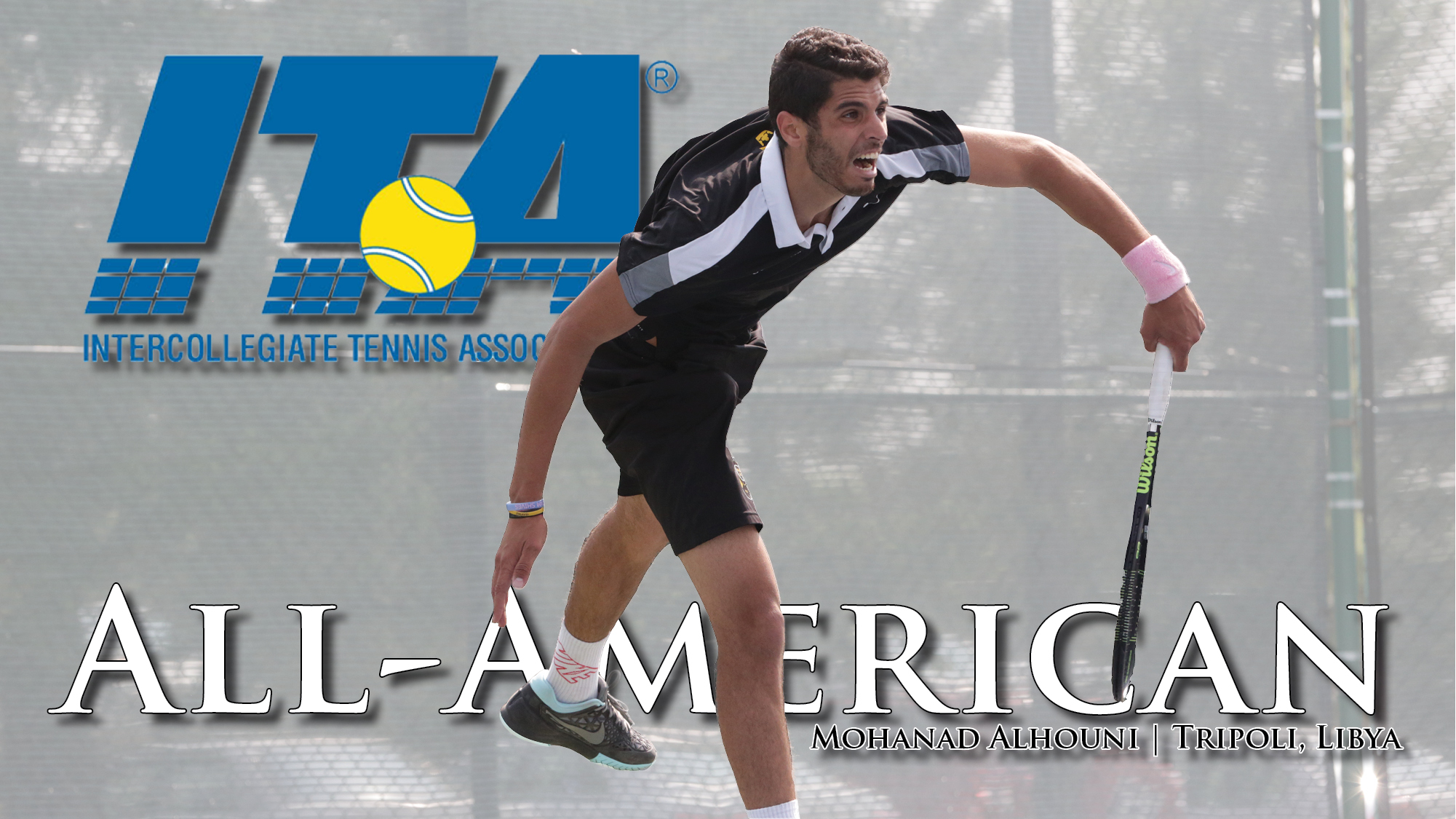 Mohanad Alhouni Recognized As ITA Men’s Tennis All-American