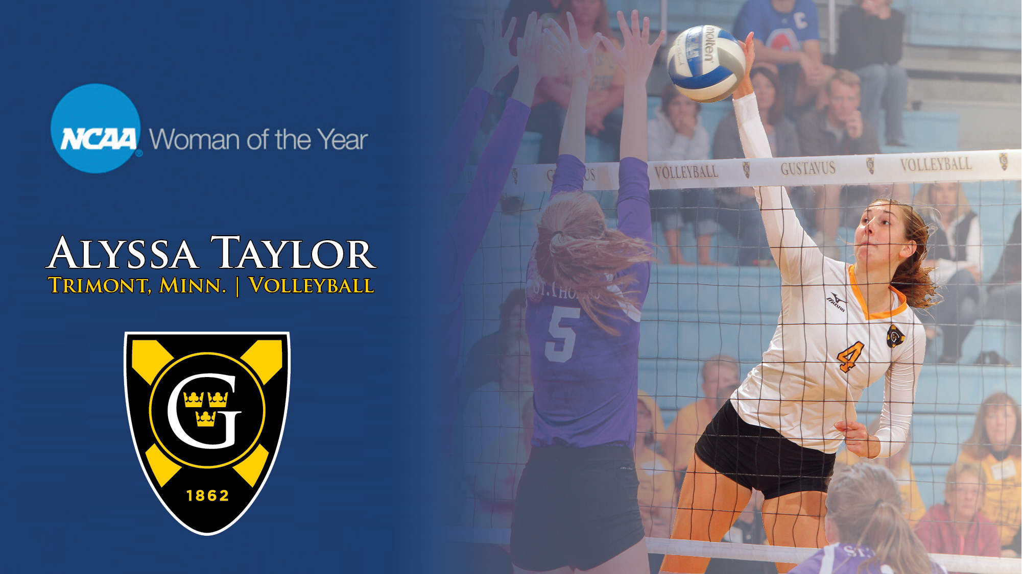 Volleyball’s Alyssa Taylor Nominated For 2016 NCAA Woman Of The Year Award