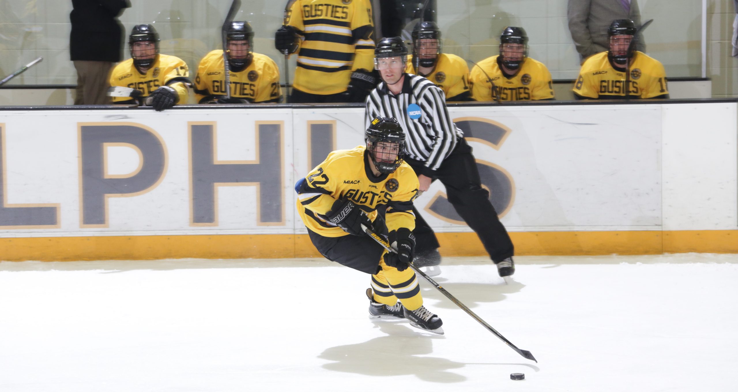 Men’s Hockey Edged By No. 10 Augsburg, 2-1