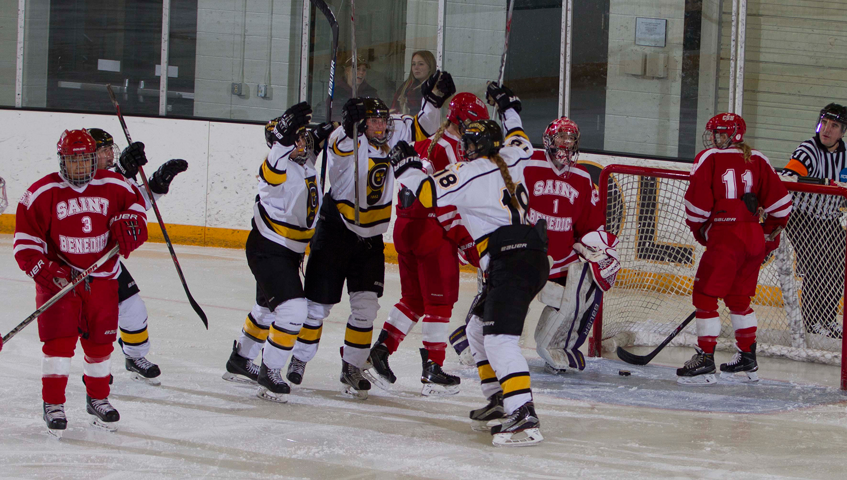 Power Play Tallies Lead Women’s Hockey To Win Over Saint Benedict