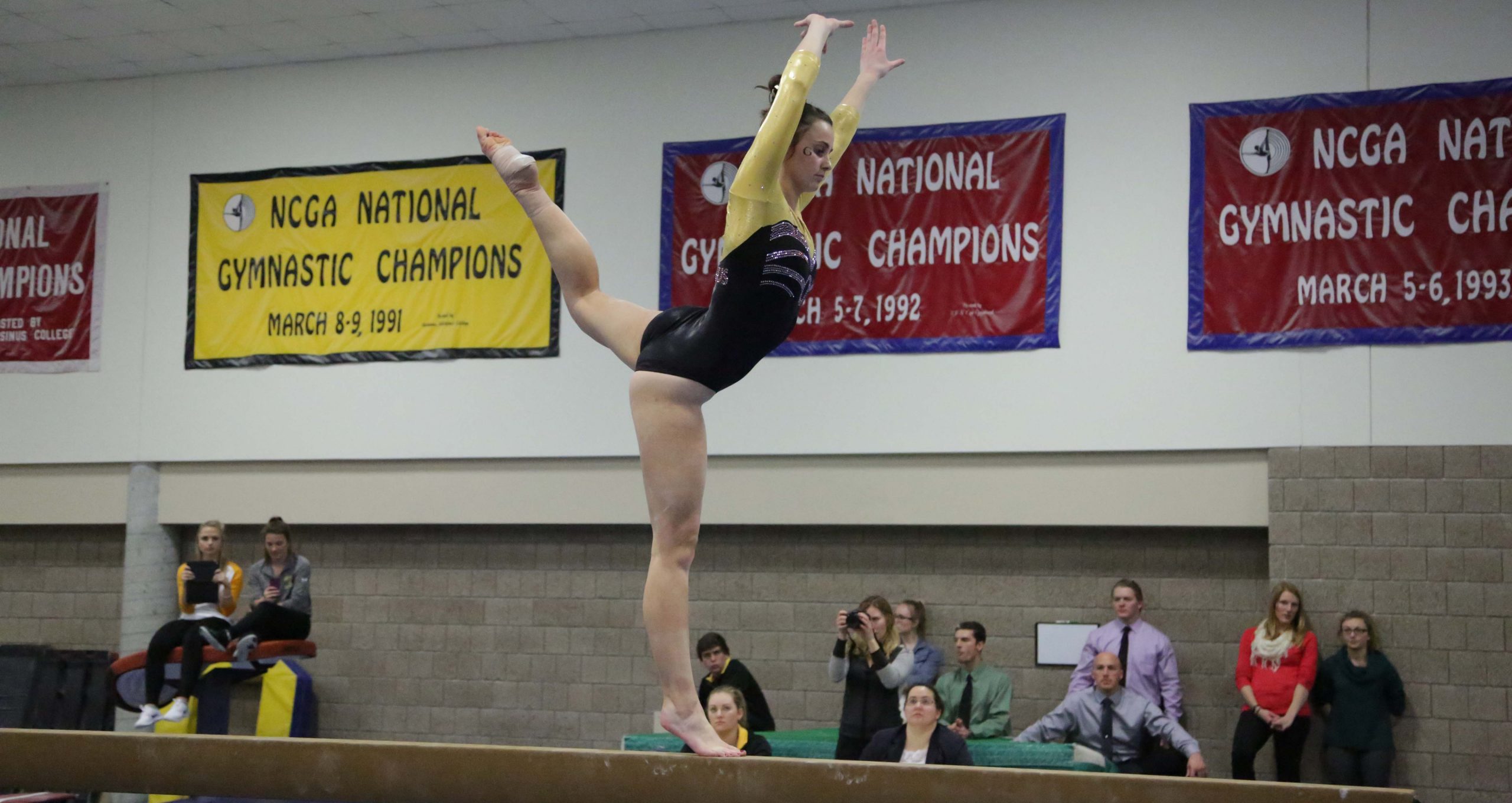 Gymnastics Takes Third At Blugold Invite, Scores 184.750