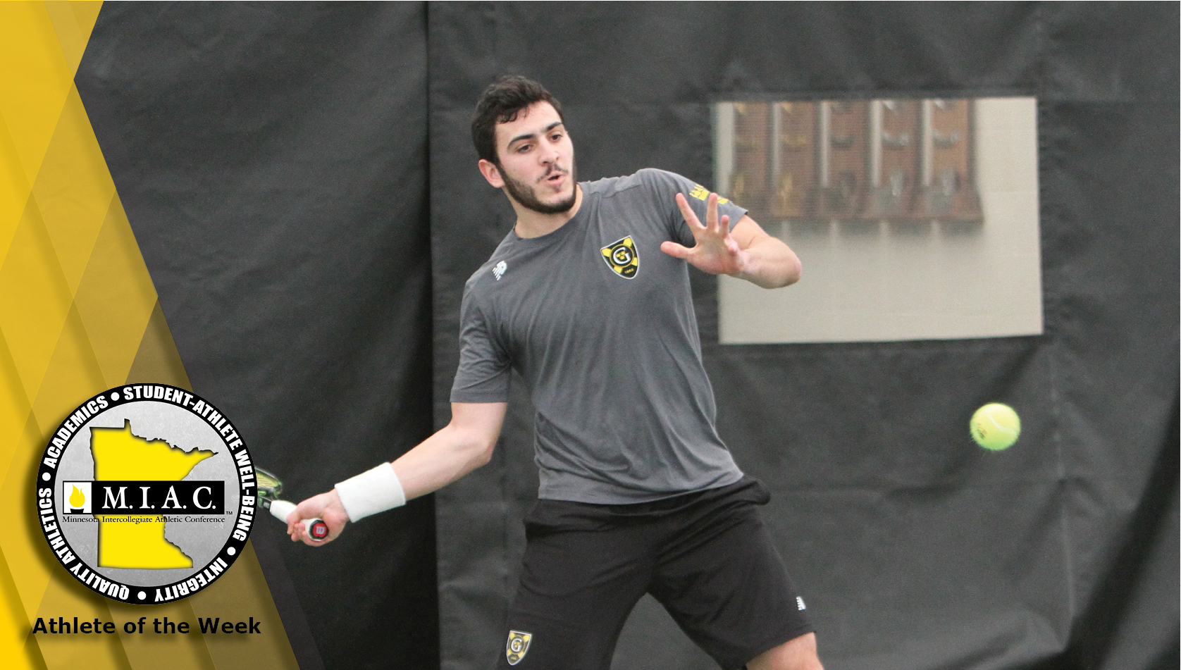 Yassine Derbani Named MIAC Men’s Tennis Athlete Of The Week