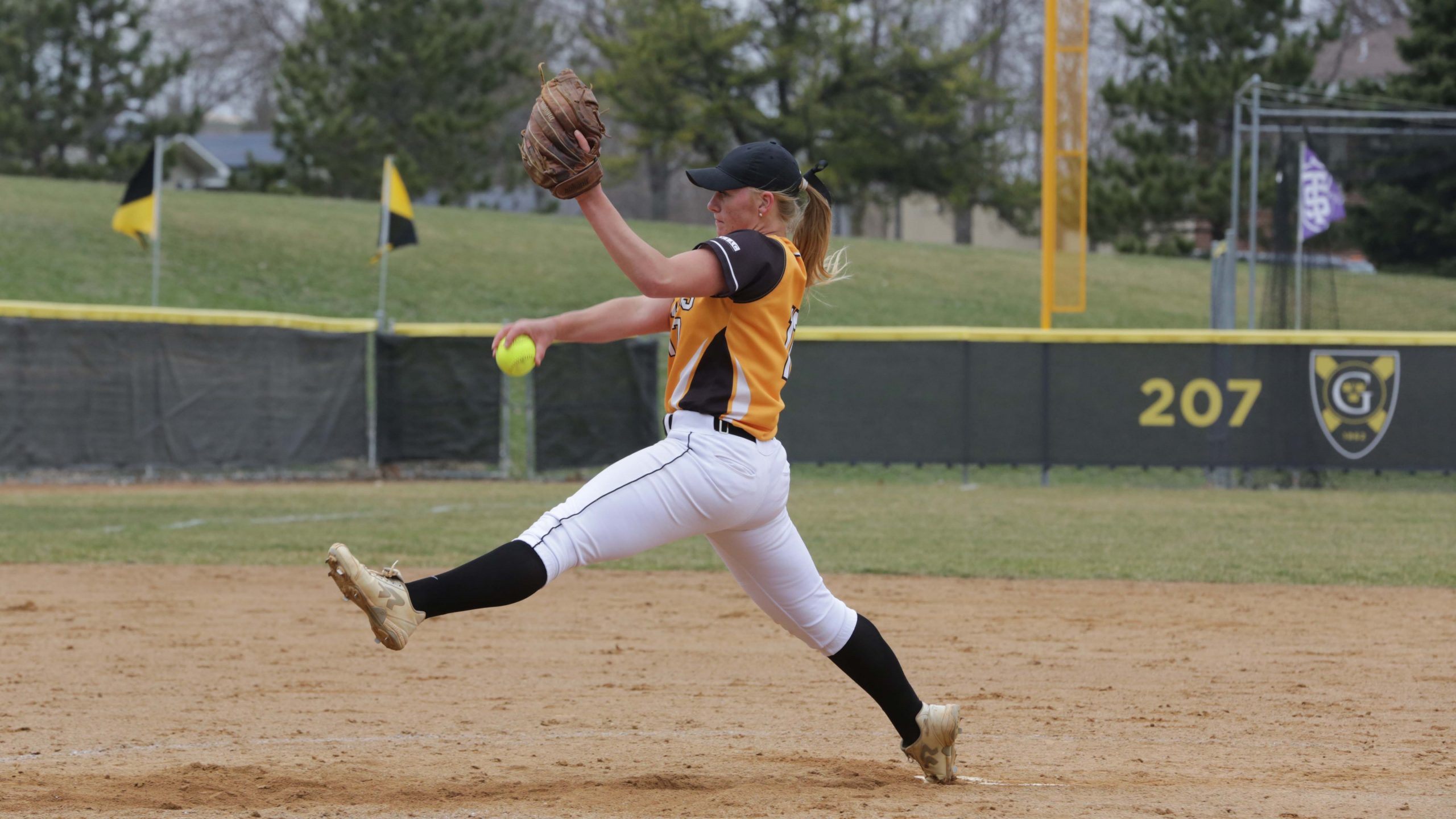 Softball Swept At St. Olaf In Two Pitcher’s Duels