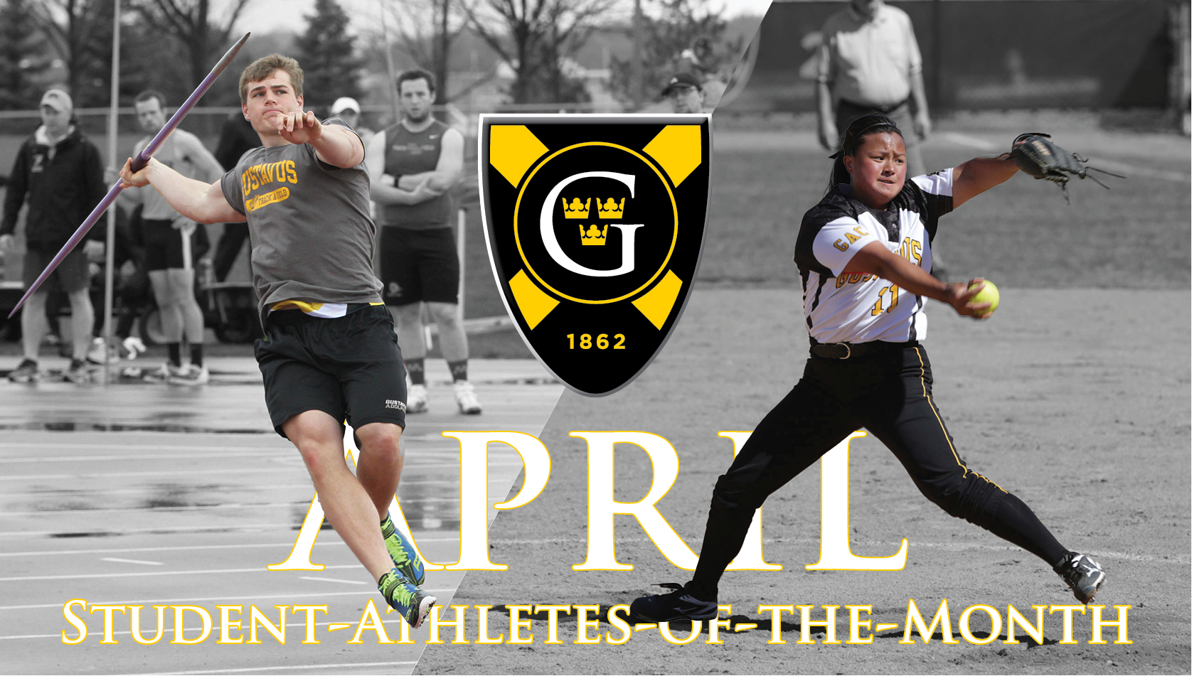 Hensch, Heacox Named April Student-Athletes-Of-The-Month