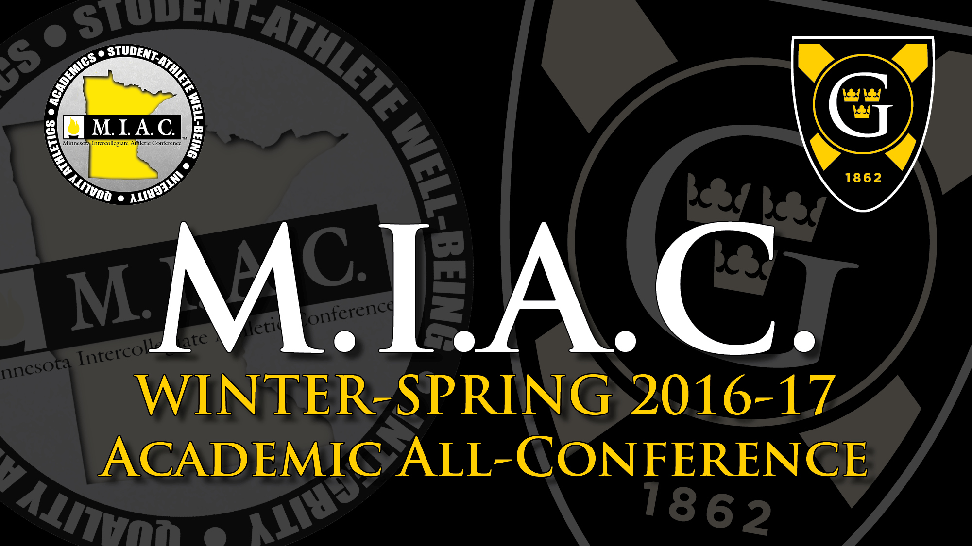 63 Gusties Recognized As MIAC Winter-Spring Academic All-Conference