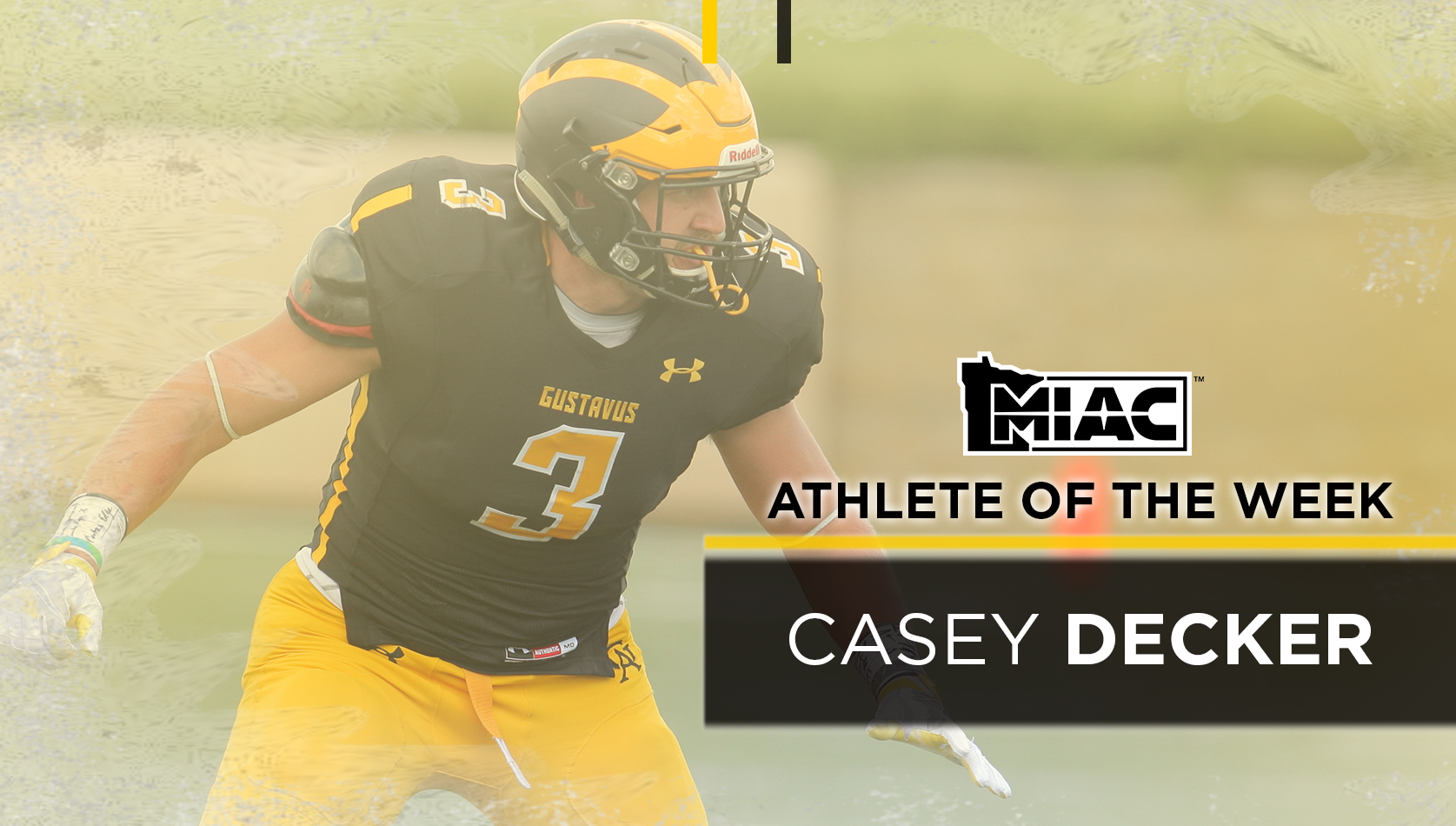 Decker Named MIAC Football Defensive Player Of The Week