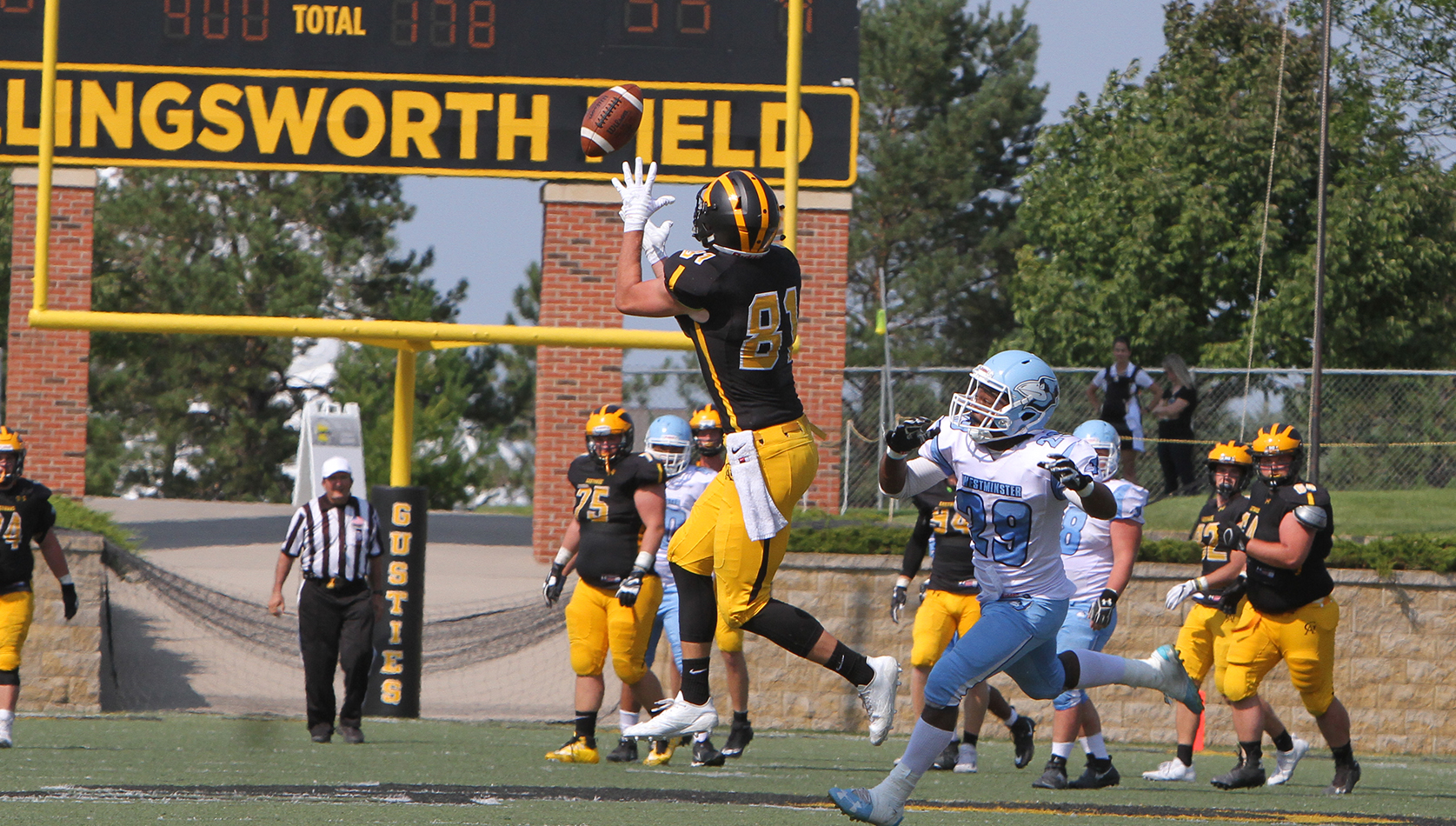 Football Overpowers Westminster 38-0 In Season Opener