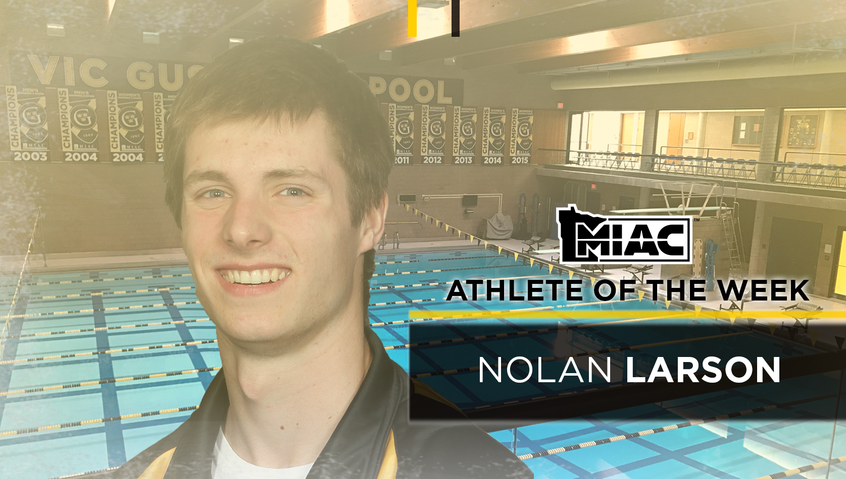 Nolan Larson Named MIAC Men’s Swimmer Of The Week