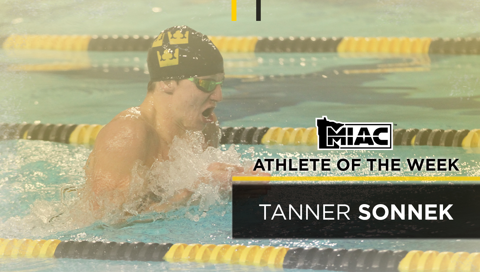 Tanner Sonnek Named MIAC Men’s Swimmer Of The Week