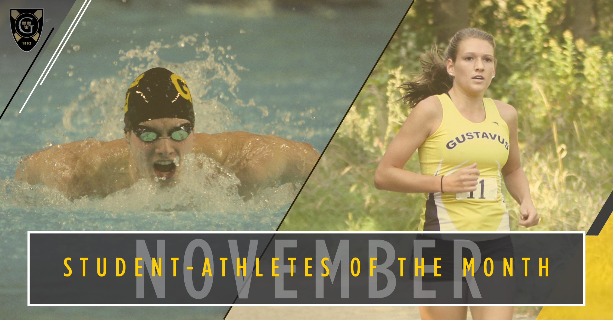 Klug, Larson Named November Student-Athletes Of The Month