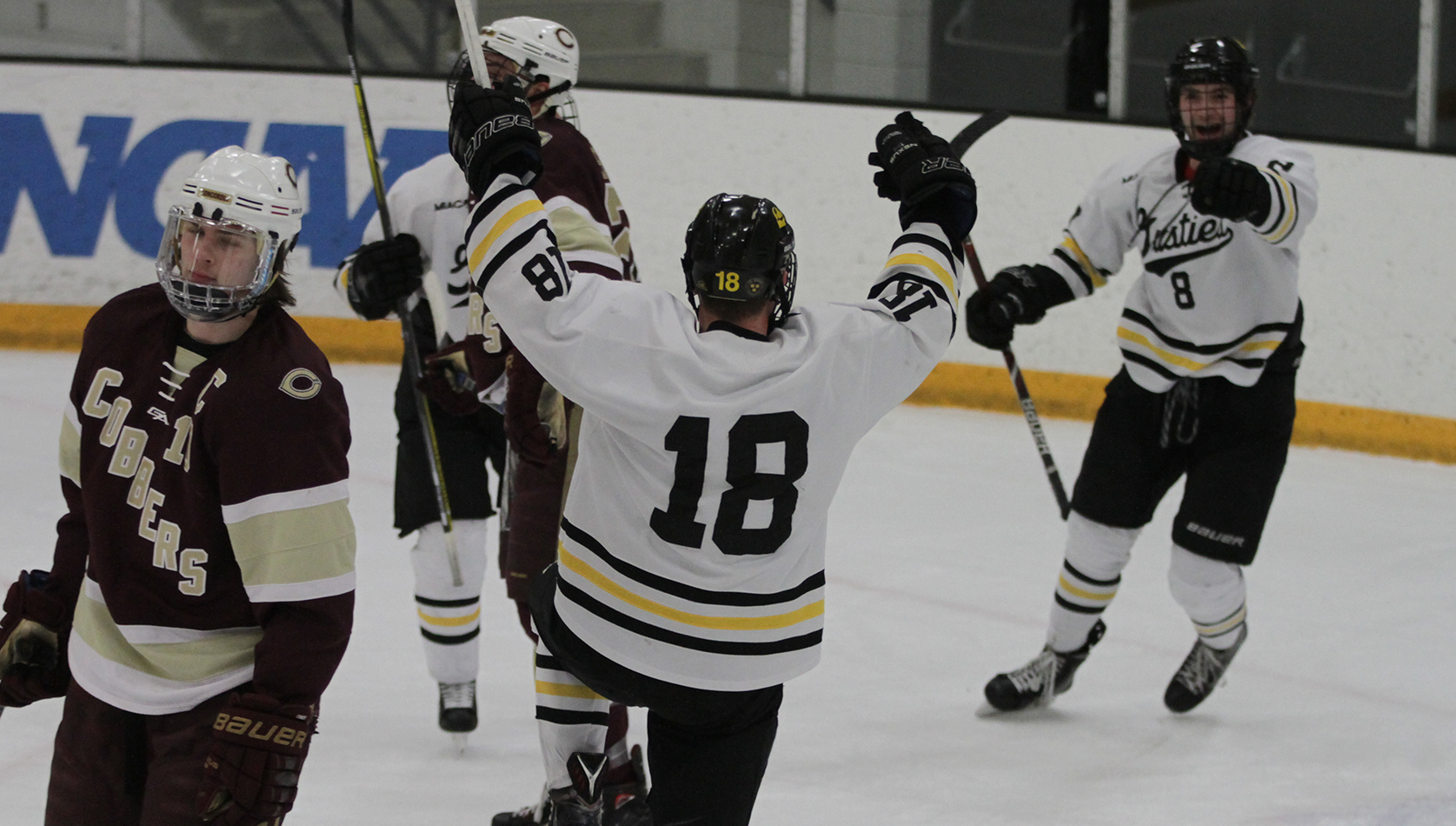 Men’s Hockey Bounces Back With 5-1 Win Over Concordia, Taking Series Split