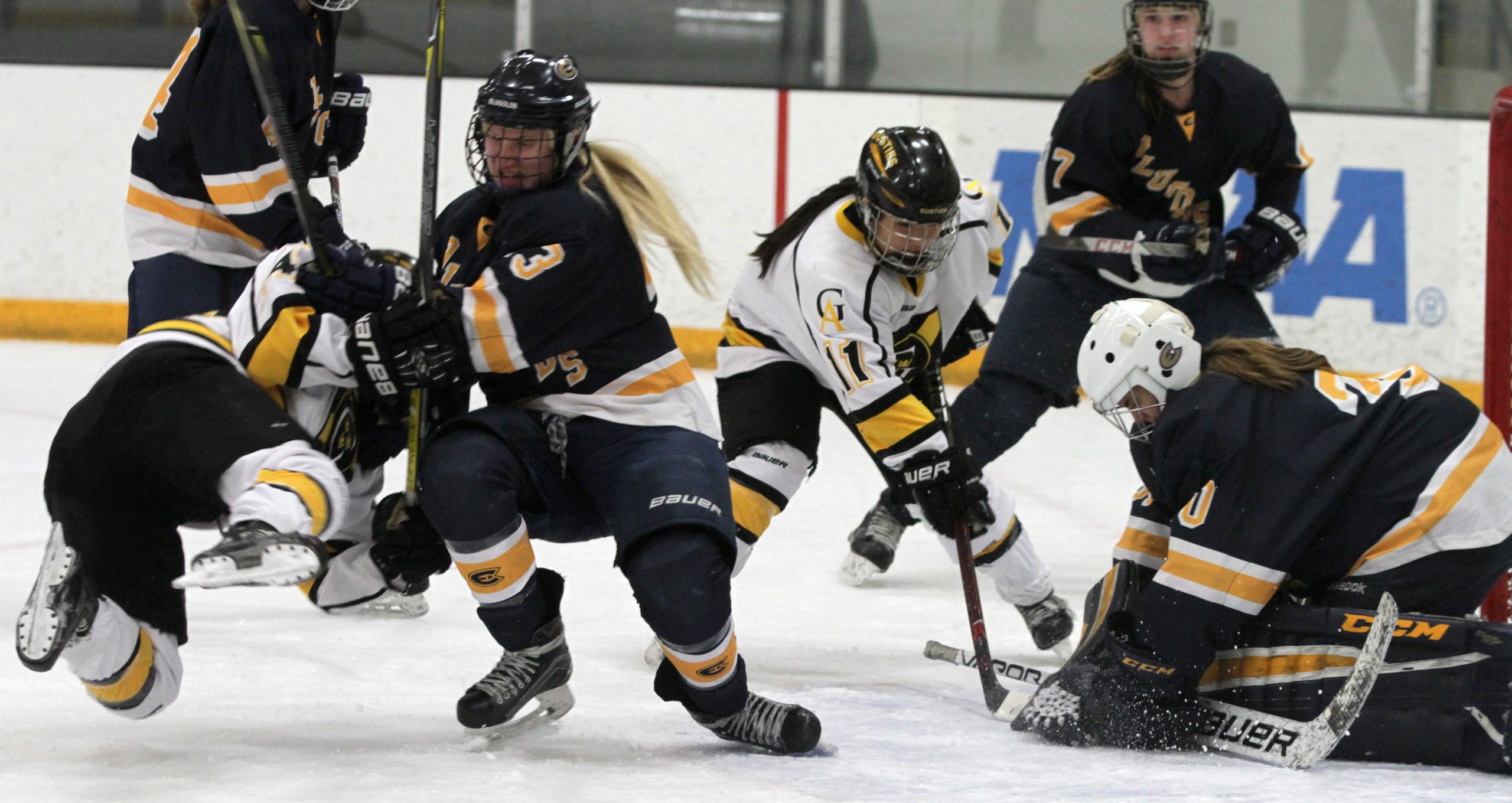 Gusties Upset In Triple OT, Set Record For Longest NCAA Division III Women’s Hockey Tourney Game