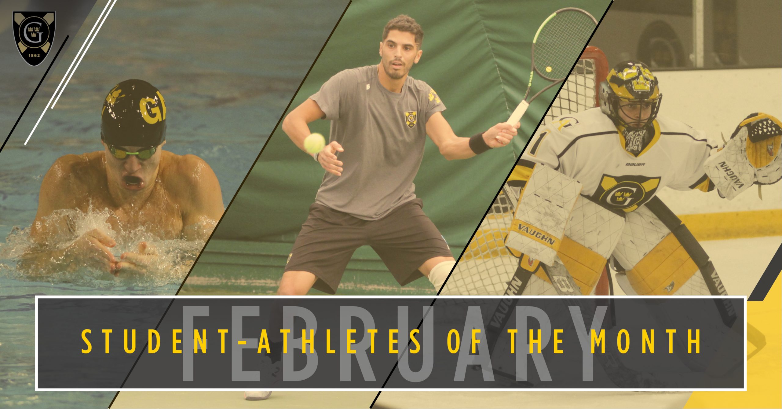 Sonnek, Alhouni, DiNella Named February Student-Athletes Of The Month