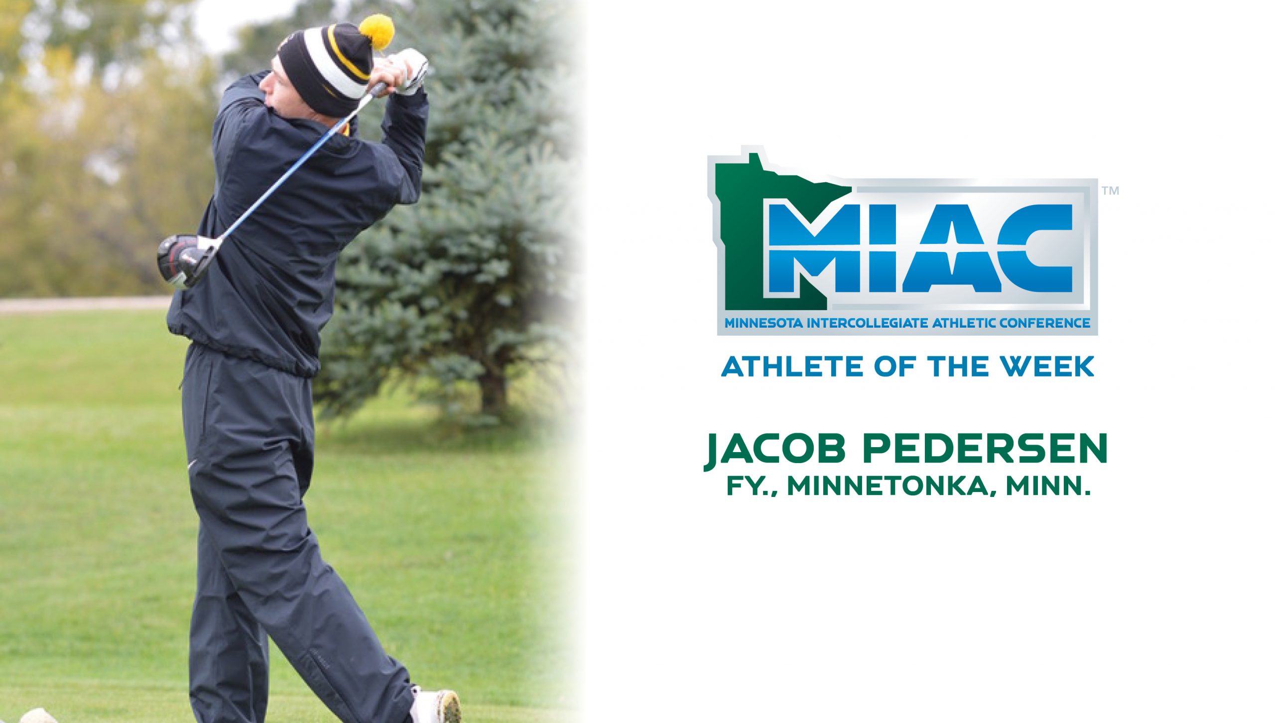 Pedersen Named MIAC Men’s Golfer of the Week