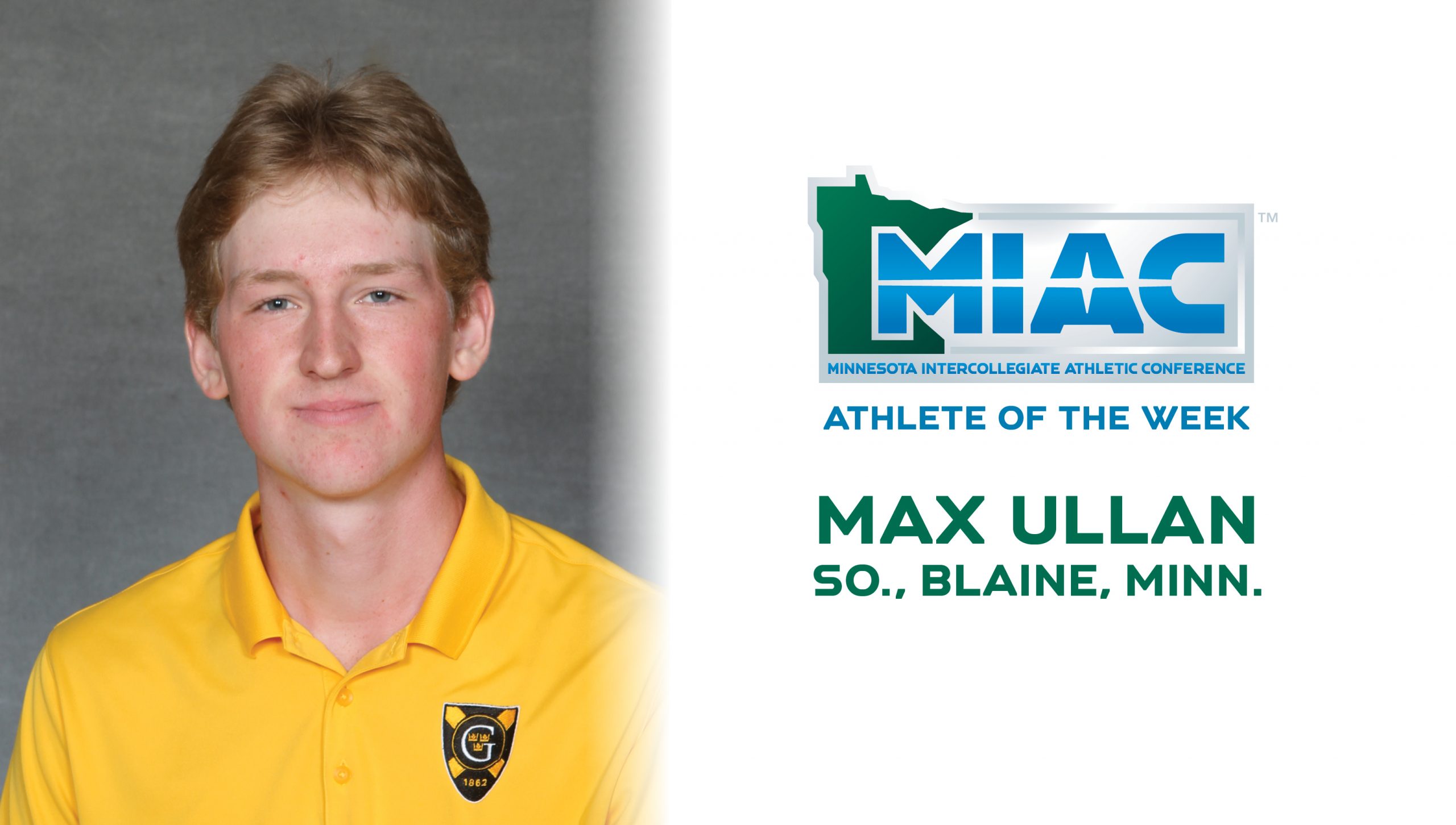 Ullan Named Co-MIAC Men’s Golfer of the Week