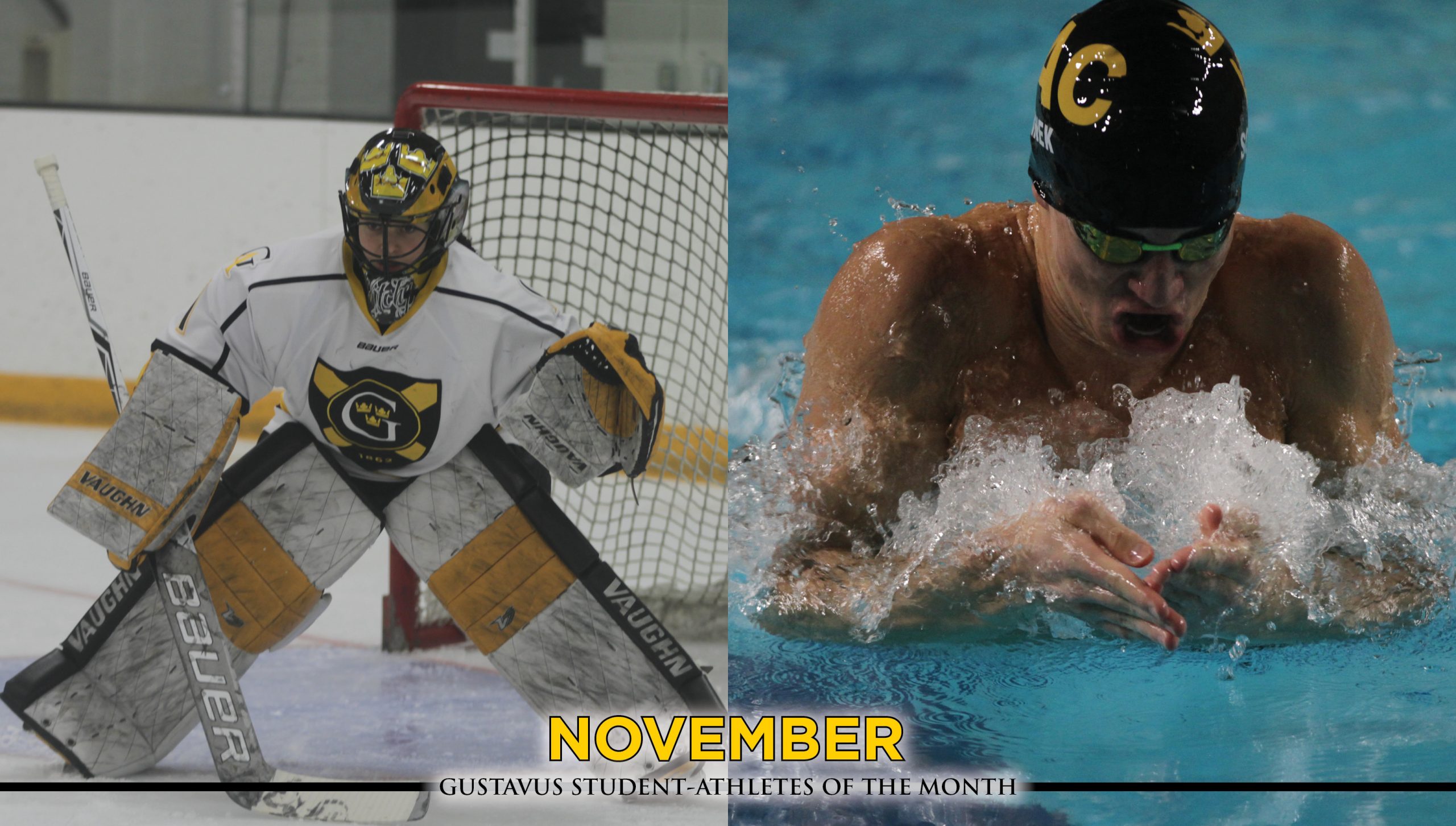 DiNella, Sonnek Named November Athletes of the Month