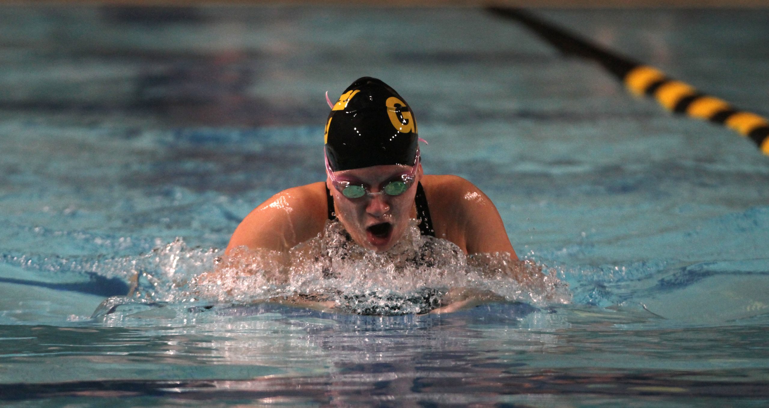 Swimming and Diving Competes in Gustie Challenge