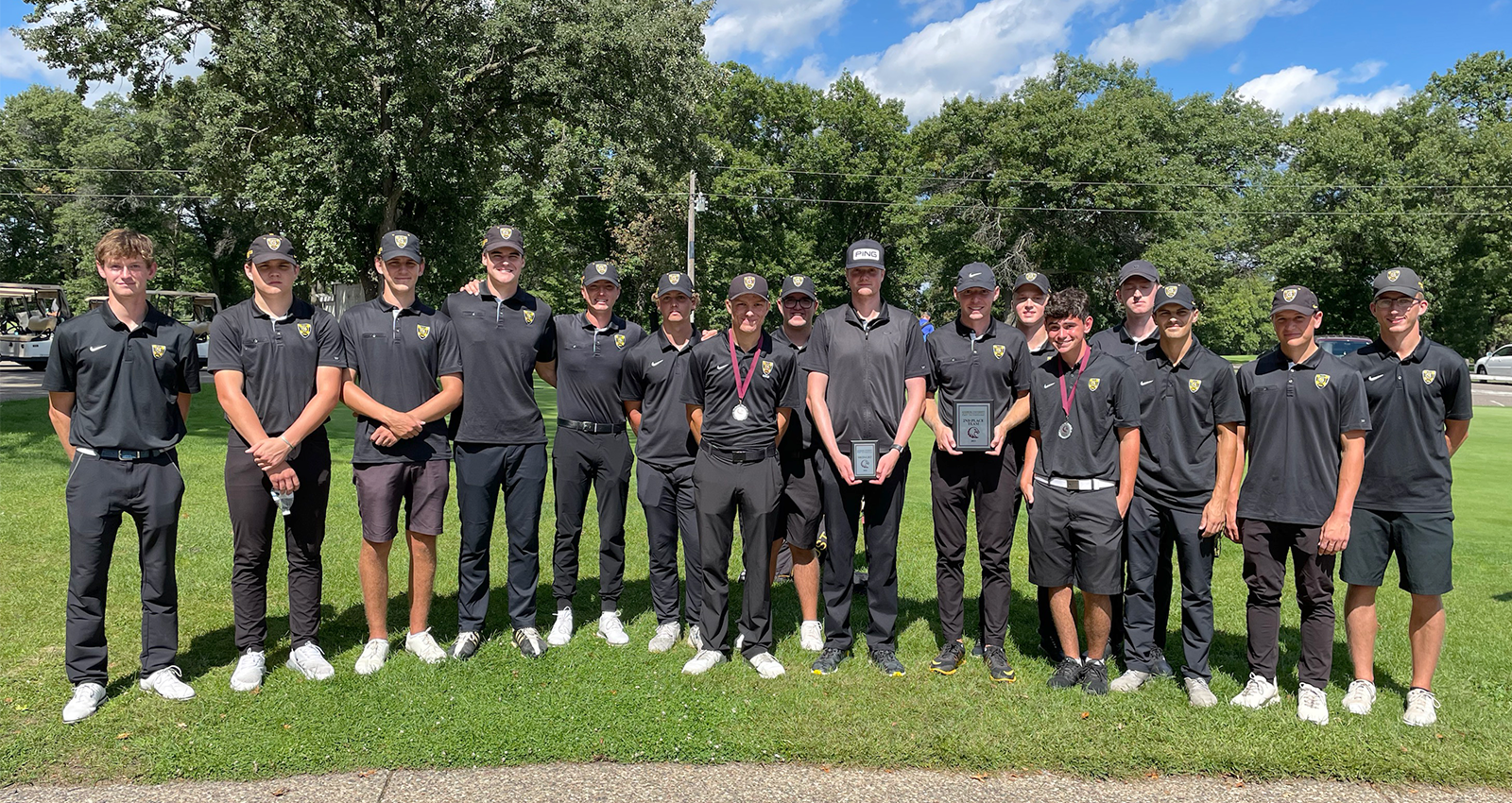 Men’s Golf Finishes in Second at Augsburg, Wasko Places First with Hole in One